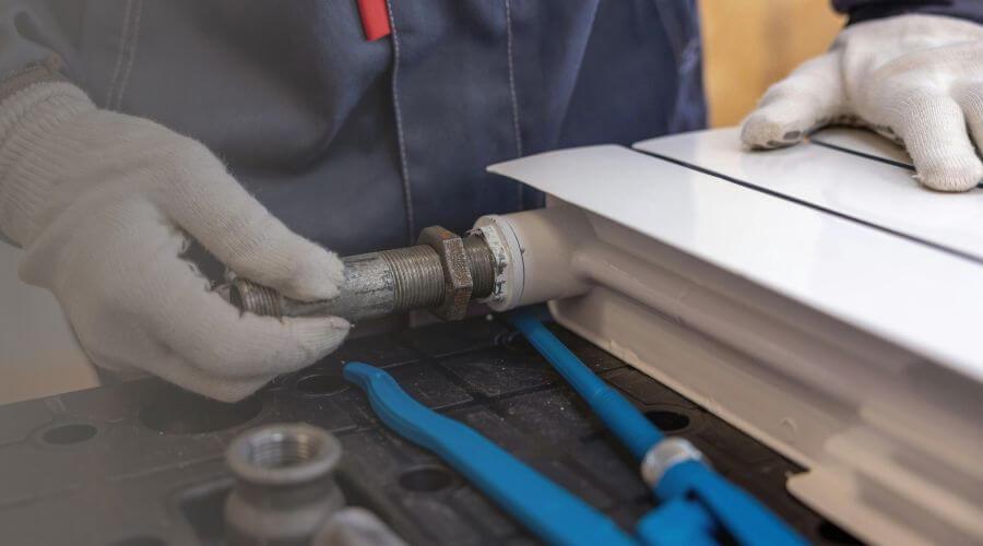 Burst pipe repair in McGill, NV